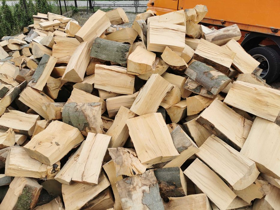 Drewno Opałowe Kominkowe Buk Grab Sezonowany Transport