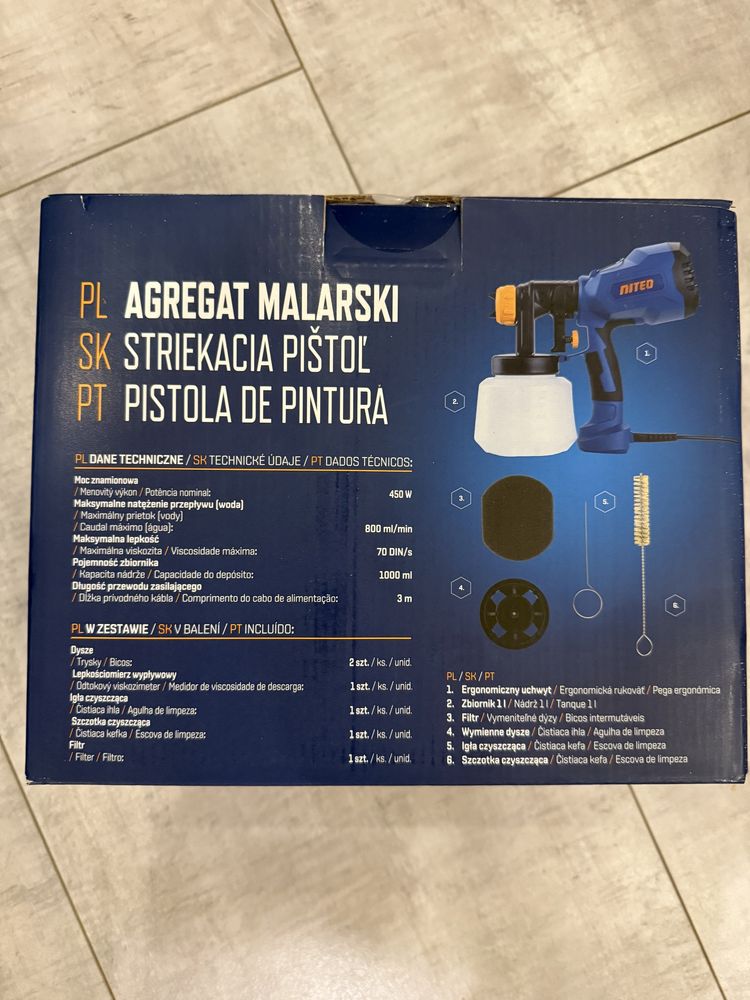 Nowy agregat malarski Niteo 450 W gwarancja