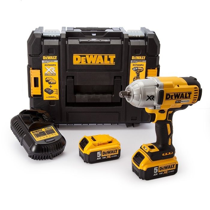 Klucz udarowy DeWalt 950Nm 1/2" DCF899P2 zakrętarka 2x5Ah 3-lata gwar.