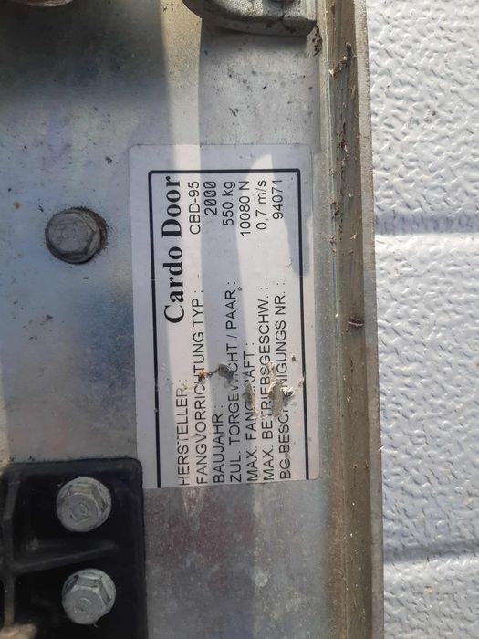 brama garażowa segmentowa wjazdowa 3,35×3,5m 3.SZT