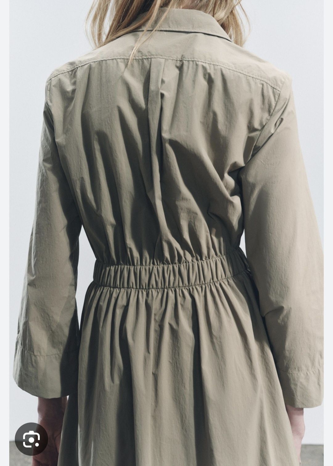 Sukienka zw Collection Zara r. S khaki midi