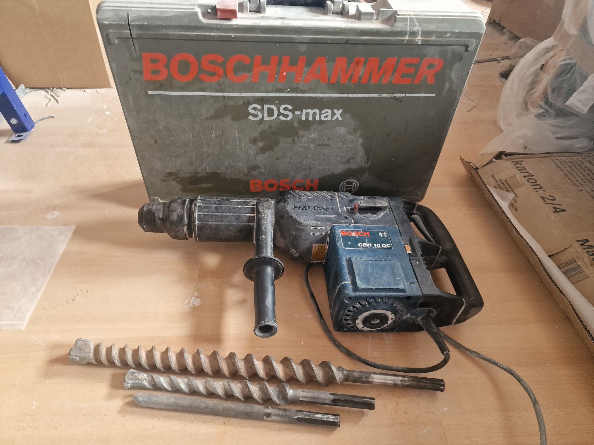 Młot wyburzeniowy bosch GBH 10 DC+ Walizka+ Wiertła