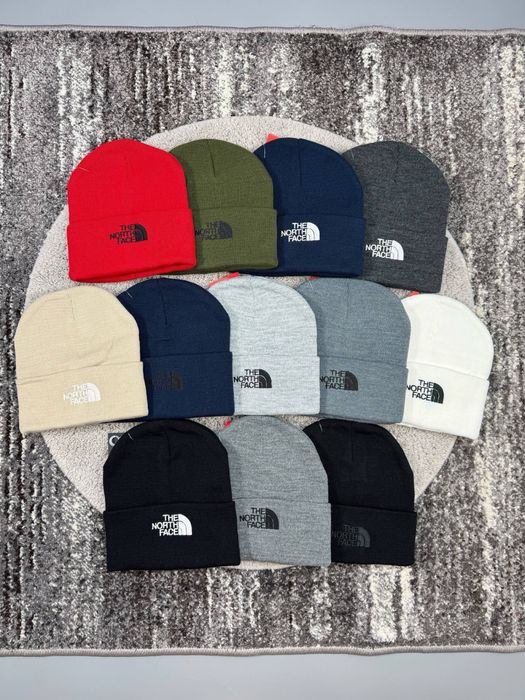 Шапки TNF ТНФ Норс Фейс демісезон зима жіночі та чоловічі