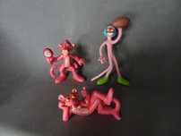 Figuras em PVC Panteras cor de rosa