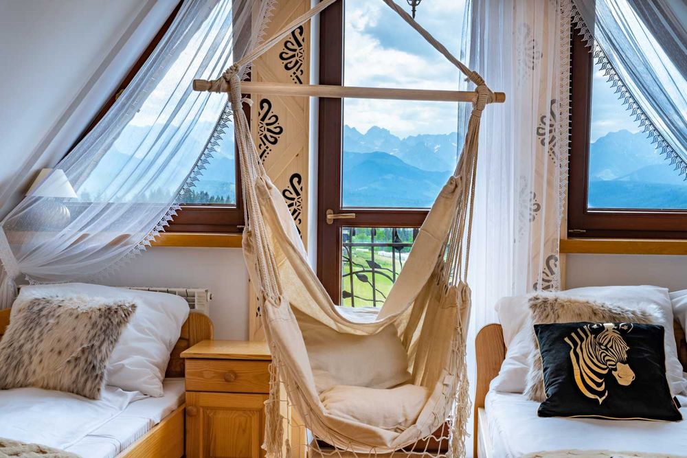 Pokoje apartamenty z widokiem na góry Tatry z kuchnią dzieci bilard