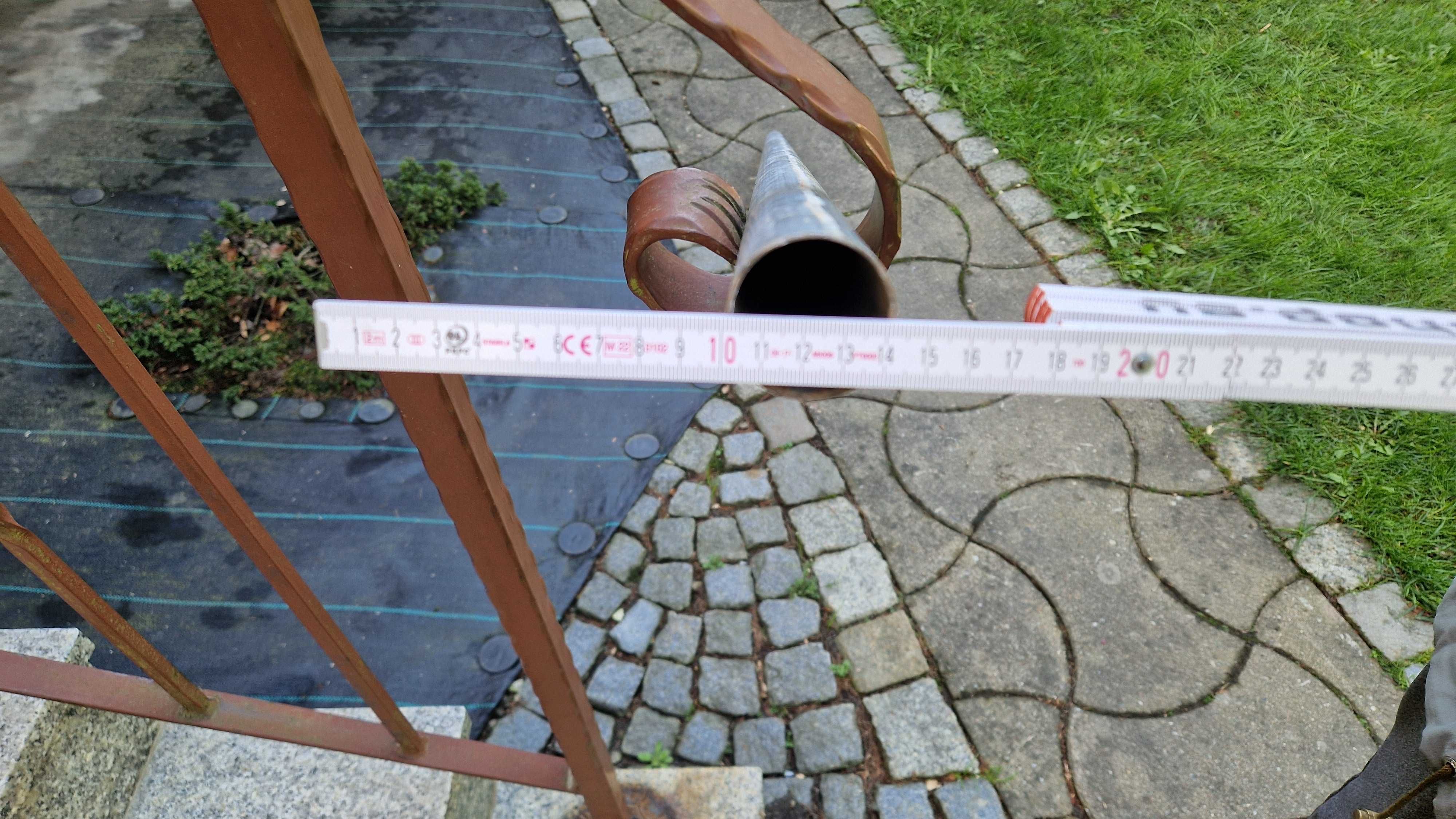 Rury aluminiowe fi 48, gr. śc. 3mm dł. 2m i 1m + rury ocynk.fi42, fi50