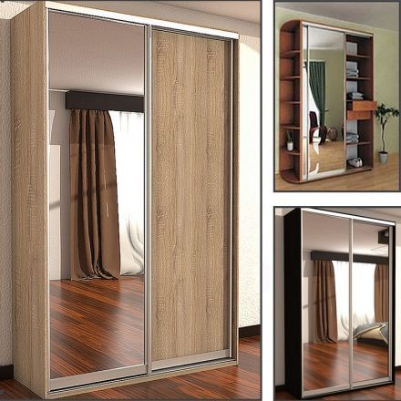 Компактна Шафа-Купе (Шкаф-Купе) Феникс 1000*450*2100 мм! Інші Розміри!