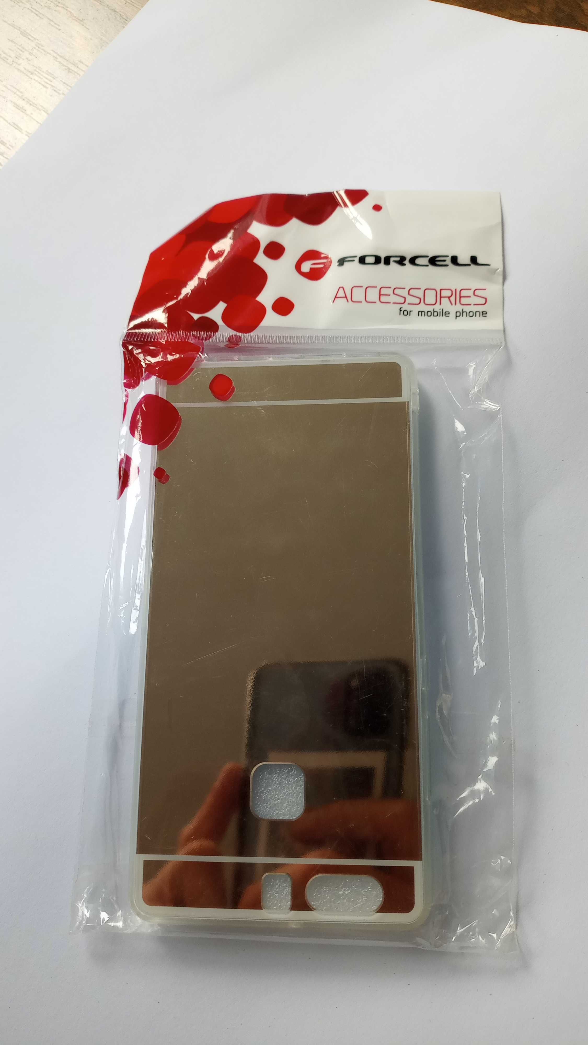 Etui Mirror Gold Złote Lustro dla HUAWEI P9 firmy Forcell