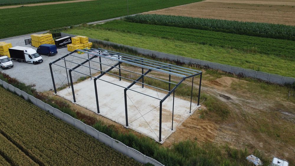 Konstrukcja hali 10x20, Konstrukcja ocynkowana, Hale stalowe, PROMOCJA