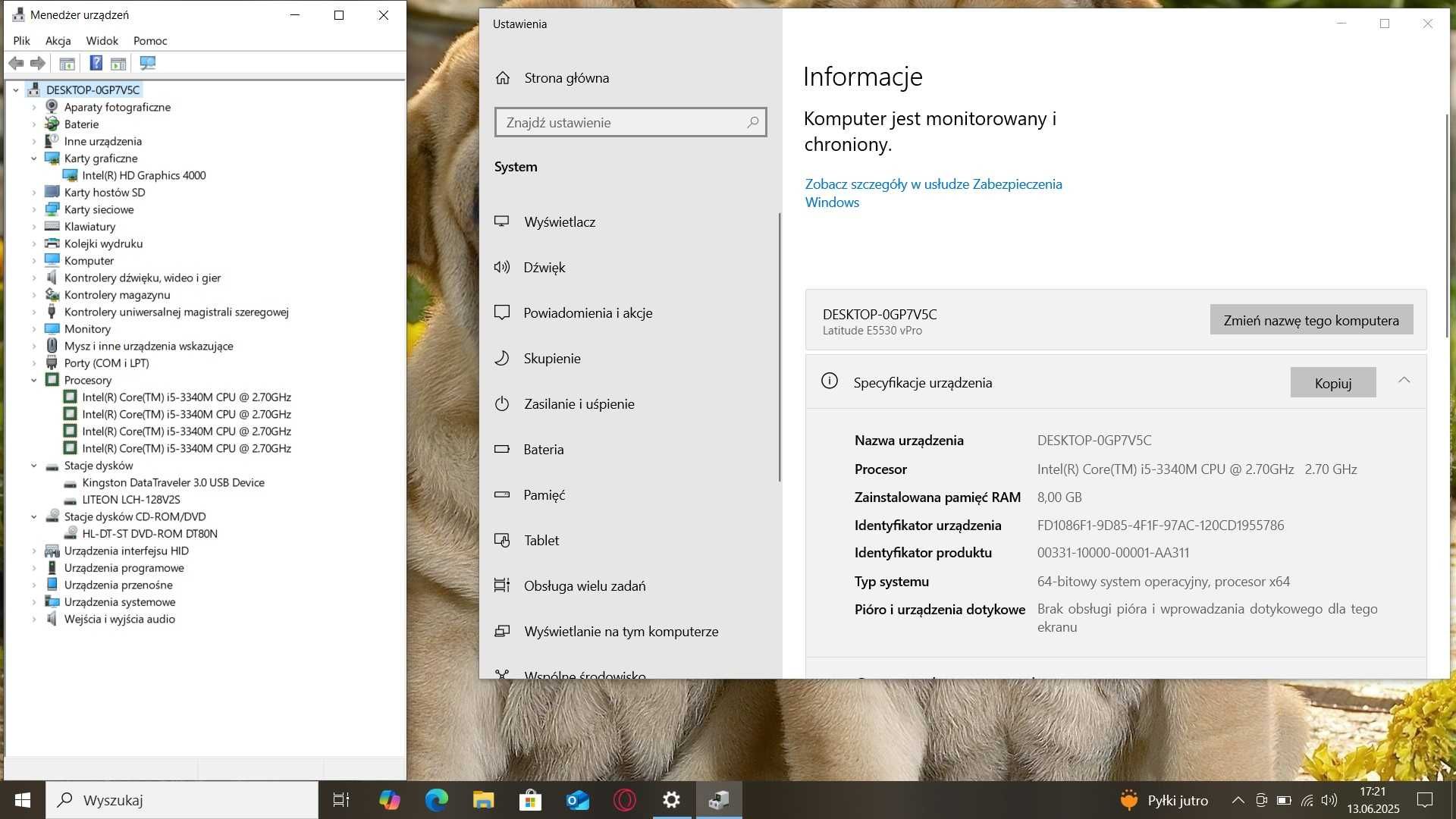 Pancerny Dell Latitude E5530 i5/8GbDDR/SSD128Gb/IntelHD/BateriaOK