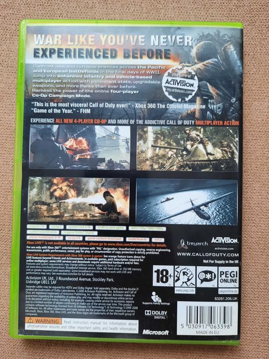 Call of Duty World at War Xbox 360