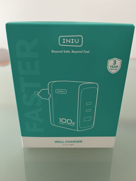 INIU Carregador USB C de 100 W novo!!
