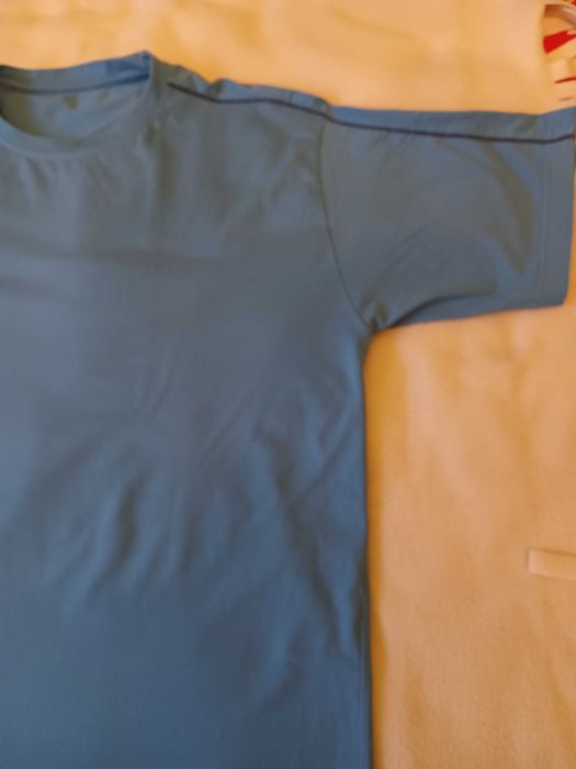 T-shirt męski koszulka męska z krótkim rękawem niebieska XL Atlantic