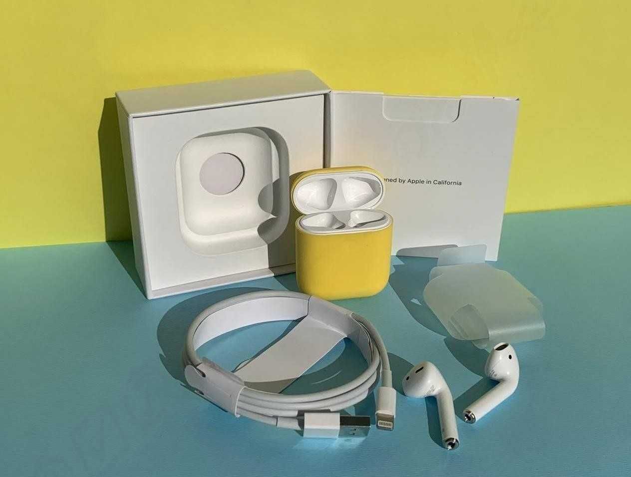 Навушники AirPods 2 Найкраща якість на ринку!! + чохол у подарунок