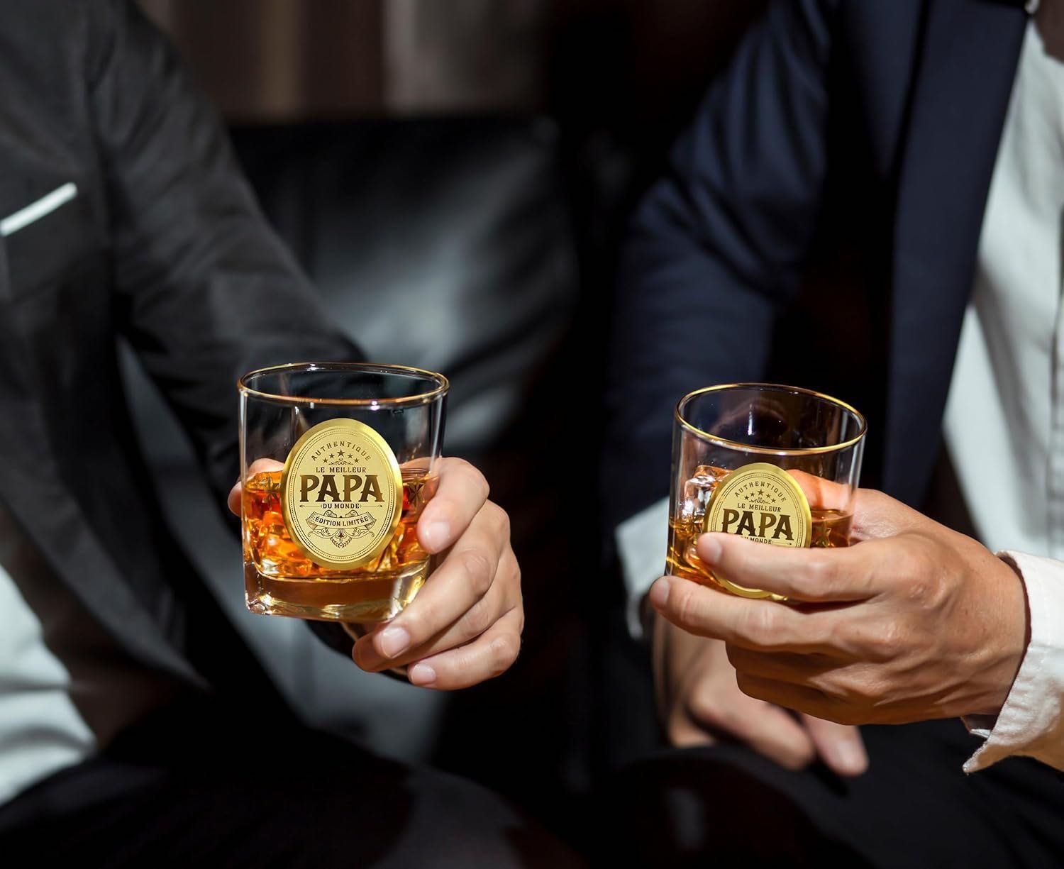 Szklanki do whisky PAPA dla dziadka taty urodziny 330 ml 1 szt.