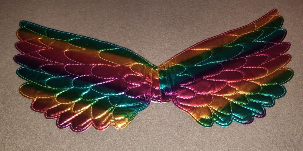 Skrzydła na bal przebierańców kolorowe lekkie dla dziewczynki dziecka