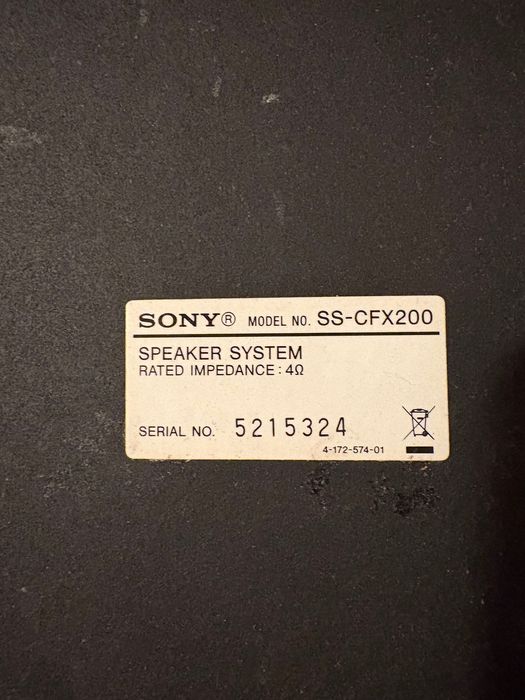 Colunas de som SONY SS-CFX200