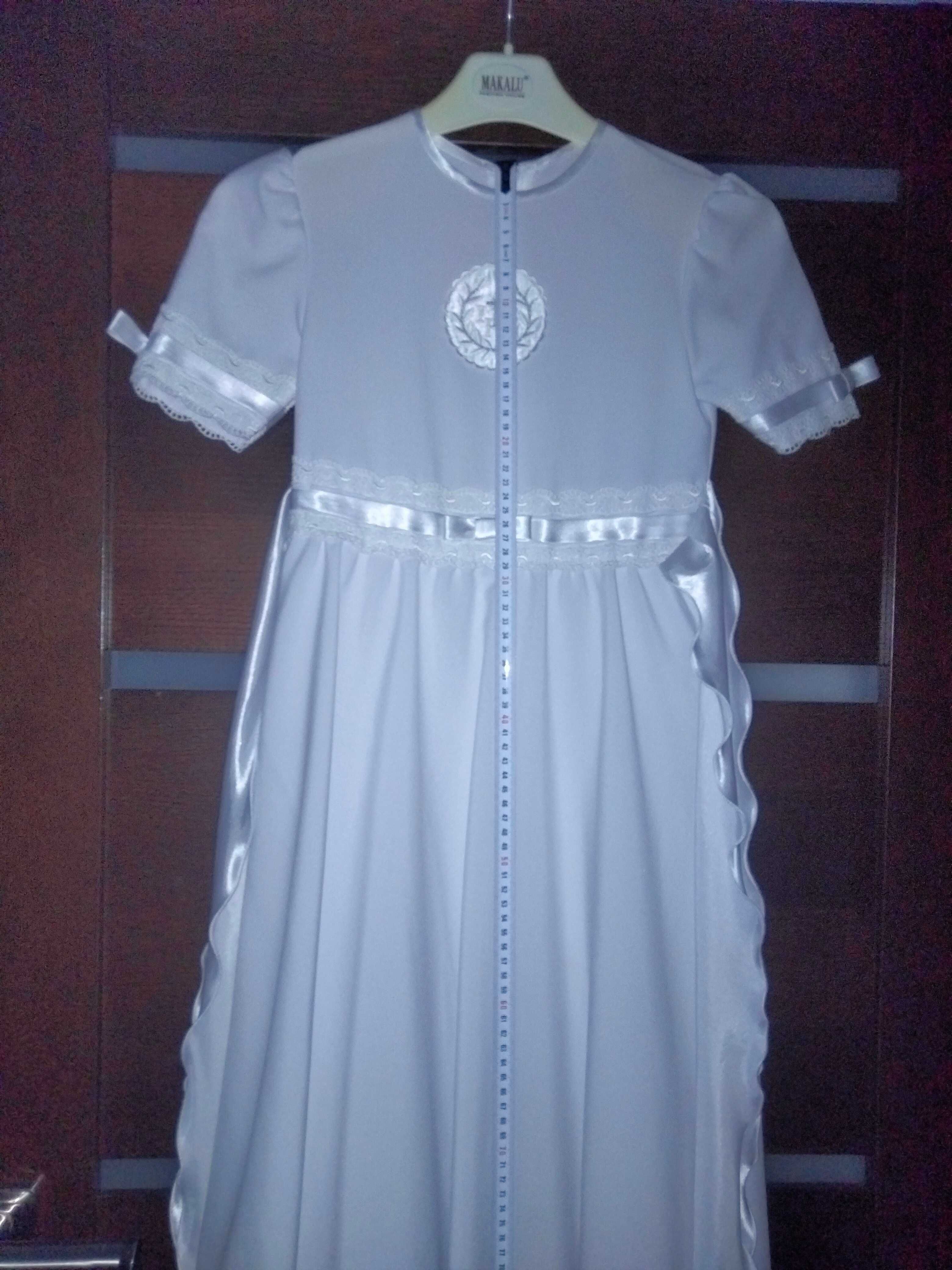Komunia Sukienka biała komunijna r.134/140 suknia