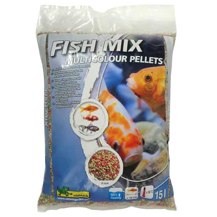 Ubbink Karma Dla Ryb Fish Mix Multicolour Pellets, 4 Mm, 15 L