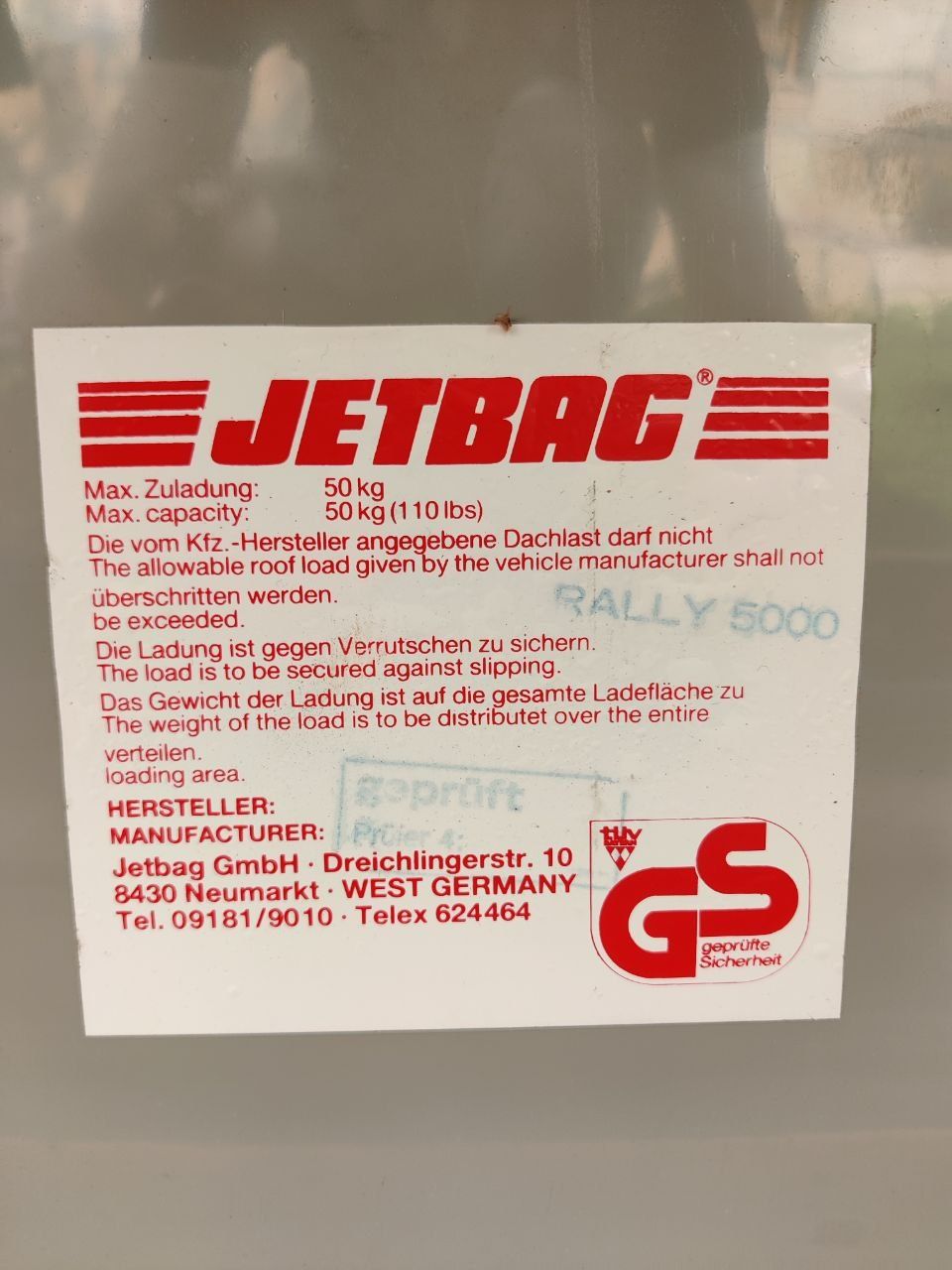 Авто багажник JetBag rally 5000
