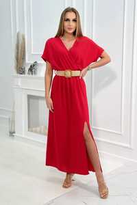 Śliczna czerwona długa sukienka Xl