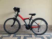 BICICLETA VERMELHA PASSEIO BTWIN 26'' para mulher (mais de 1,50m)