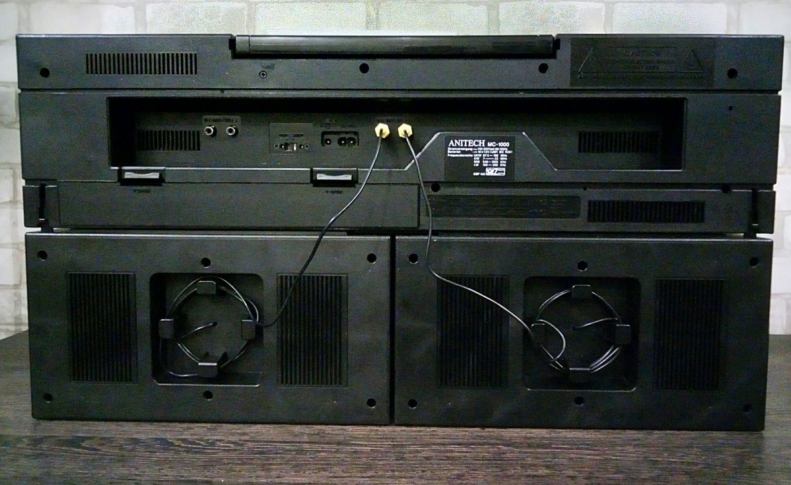 Anitech MC-1000 Stereo Radio Double Cassette Recorder 1987
