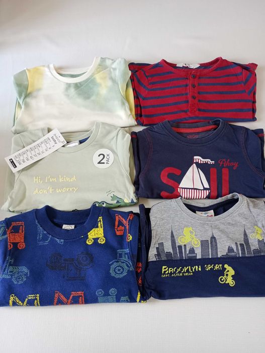 Bluzeczki 98 stan bdb 6szt