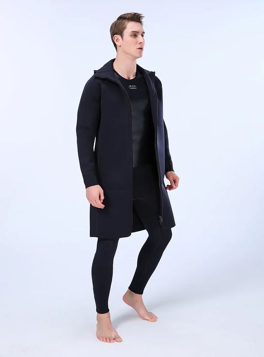 Kurtka płaszcz neoprenowa z kapturem do nurkowania surfing EU 52 L