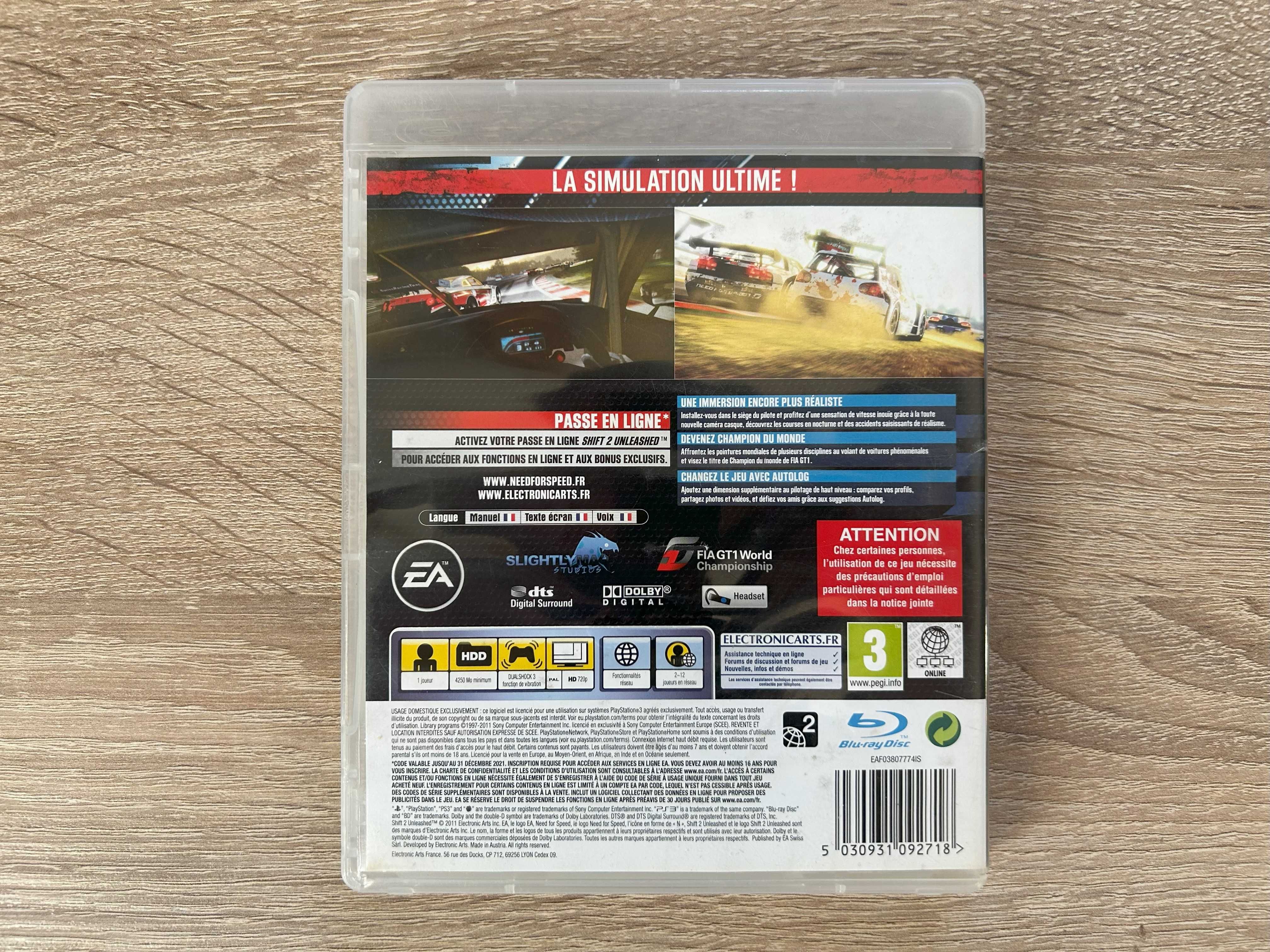 Need For Speed Shift 2 Unleashed - PS3 - PL - stan Używany, sprawny