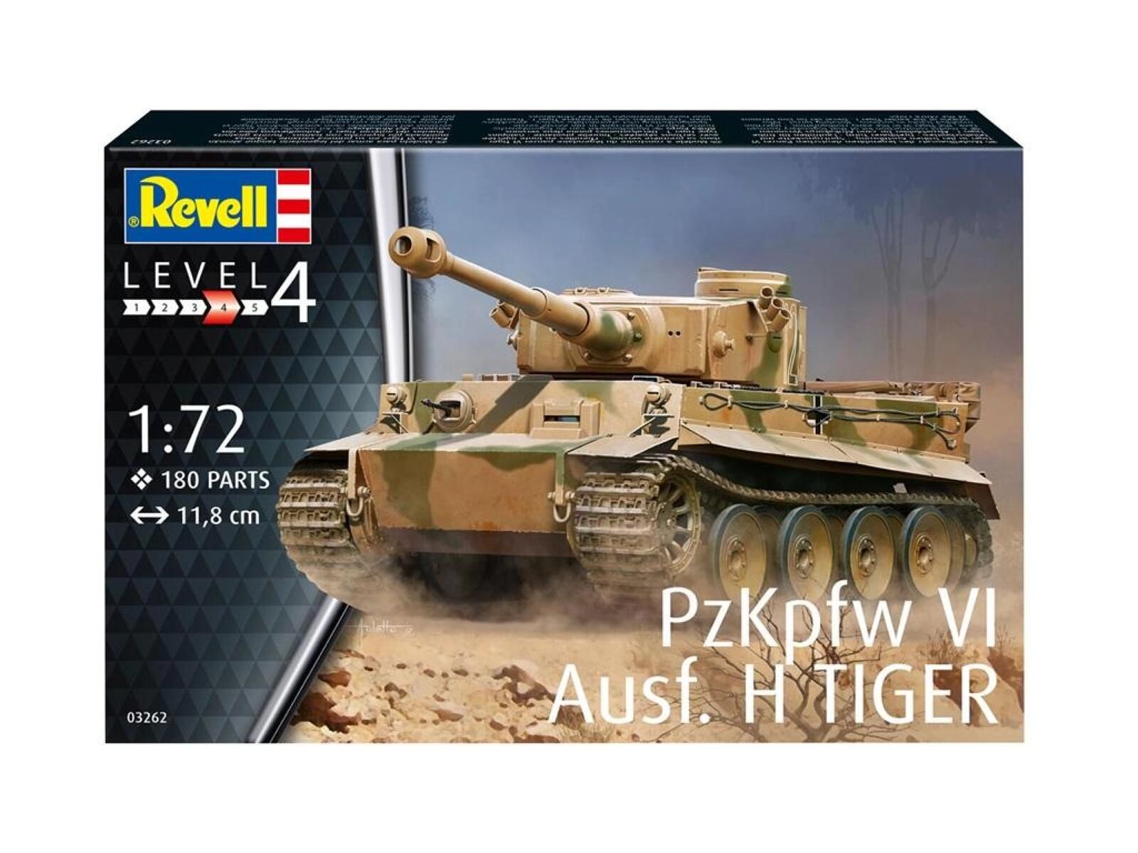 Pojazd 1:72 PzKpfw VI Tiger Ausf. H Revell oprawa: pudełko