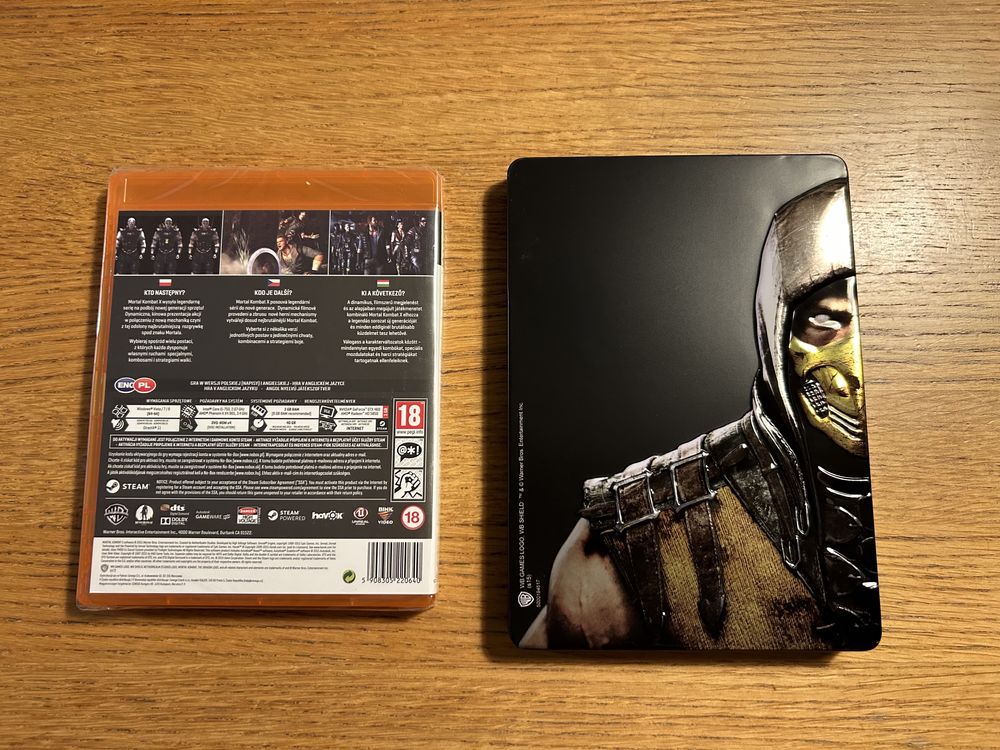 Mortal Kombat X pc nowa w folii plus steelbook