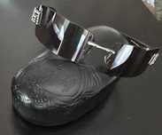 Brązowe okulary przeciwsłoneczne Versace