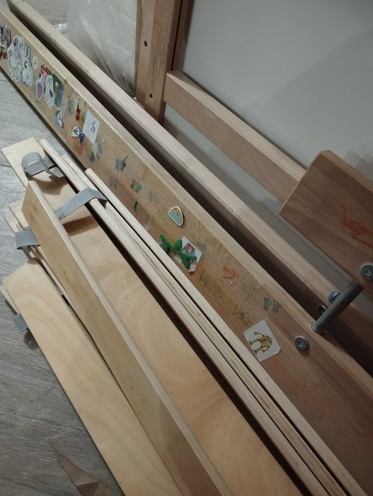 Łóżeczko dziecięce Singlar Ikea z materacem i barierką 160x70 cm