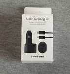 Ładowarka samochodowa Samsung 45W z kablem USB-C.
