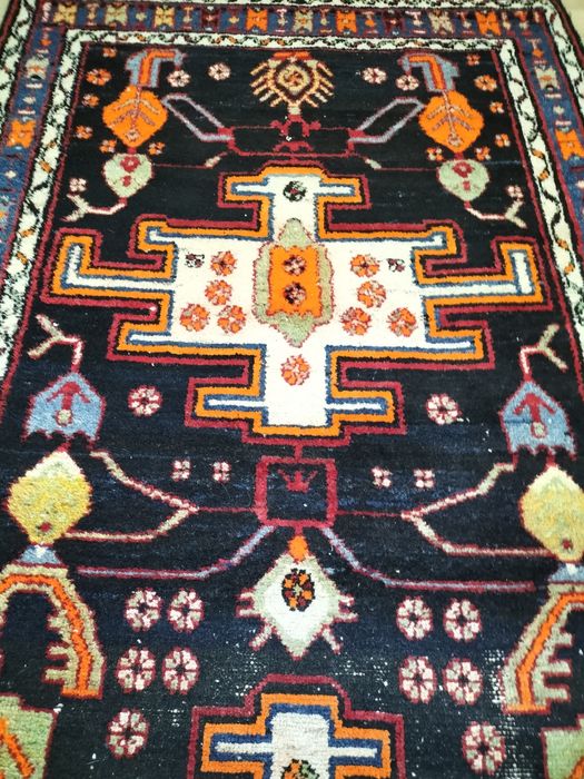 Niespotykany wełniany ręcznie tkany Irański chodnik 100x275cm