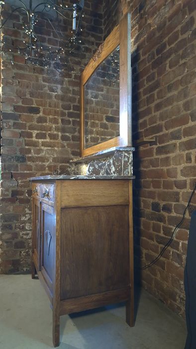 Nr.1404 Toaletka z lustrem i blatem marmurowym