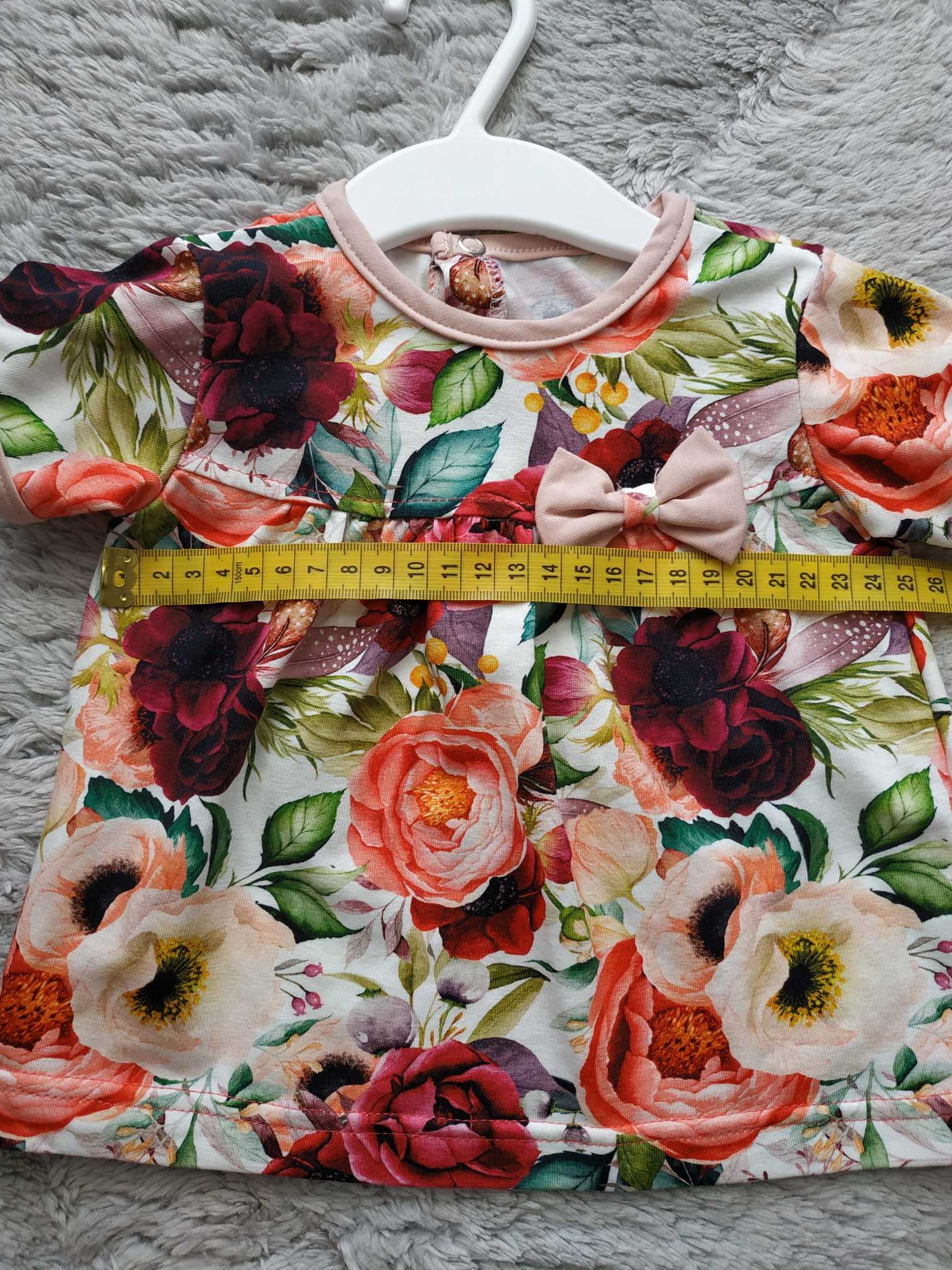 Komplet na lato/bluzka/tunika/legginsy/opaska/Dino Dini/r.68