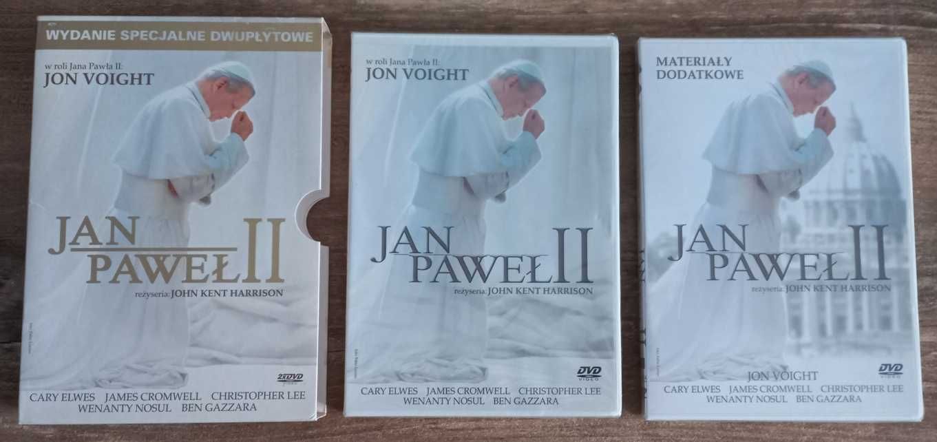 Płyta film DVD. Jan Paweł II. lektor polski, wyst. Jon Voight, folia.