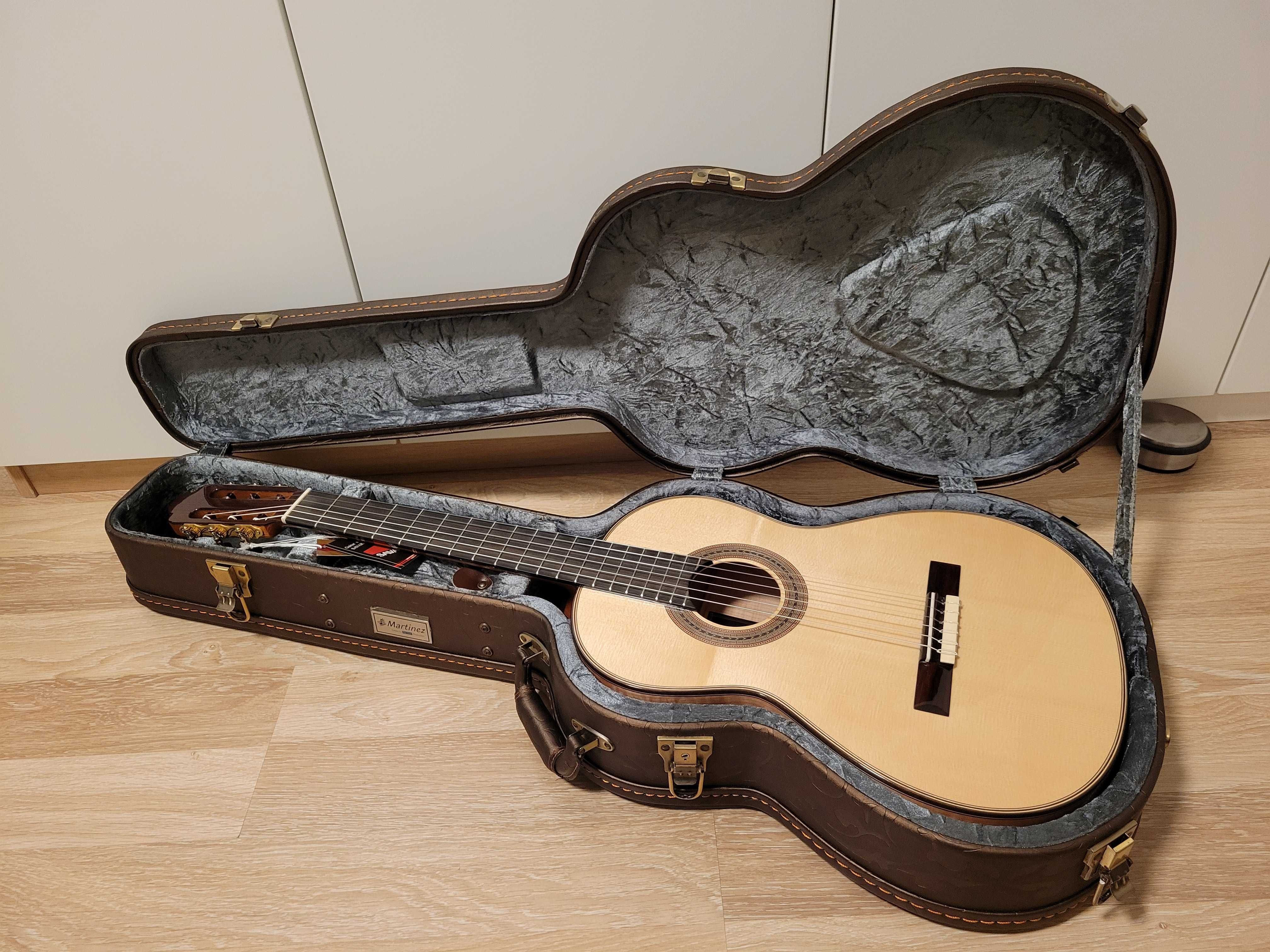 Gitara klasyczna Martinez Premium TORRES 1889 z futerałem, nowa