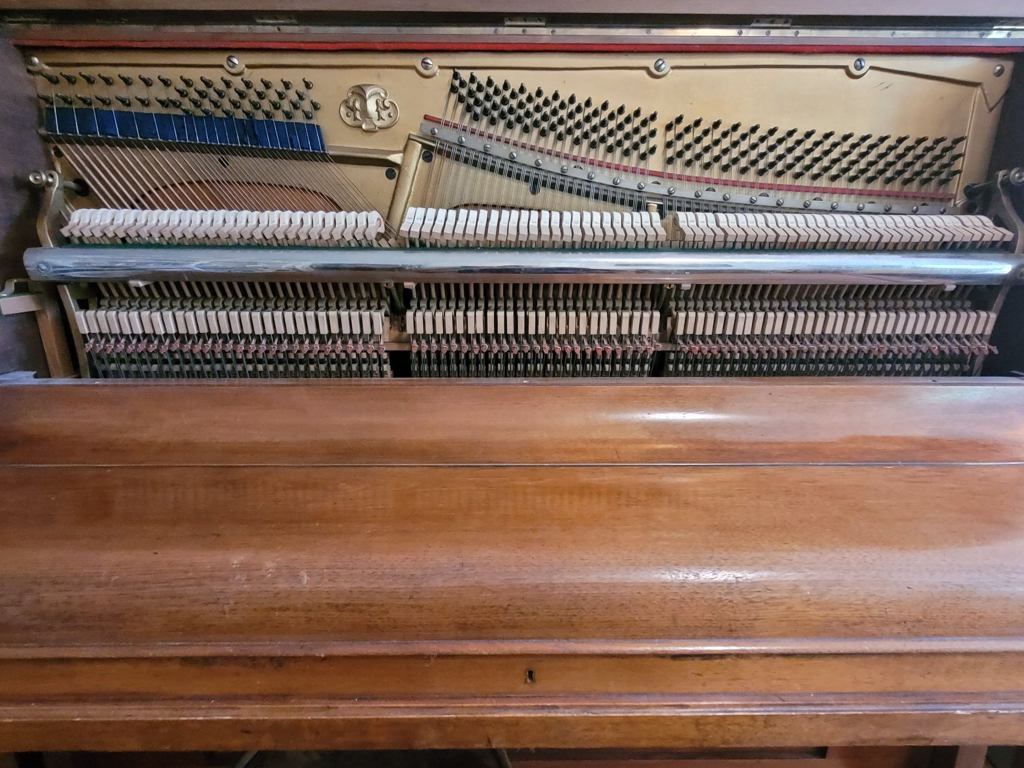 Pianino P. F. Welzel Breslau po renowacji mechanizmu