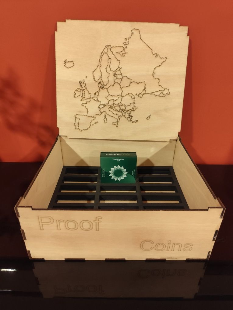 Caixa para moedas Proof Portugal