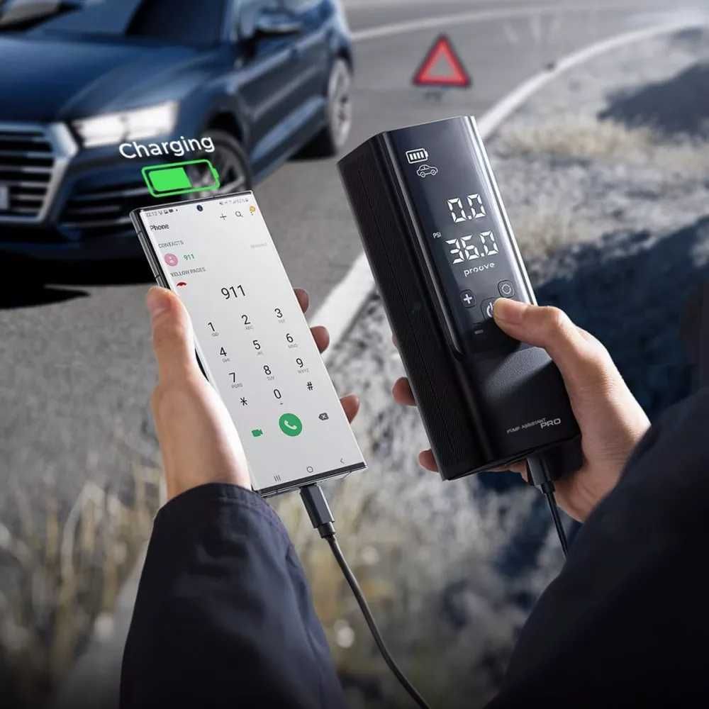 Автомобільний насос Proove Pump Assistant Pro 120W 7500mAh.Видео
