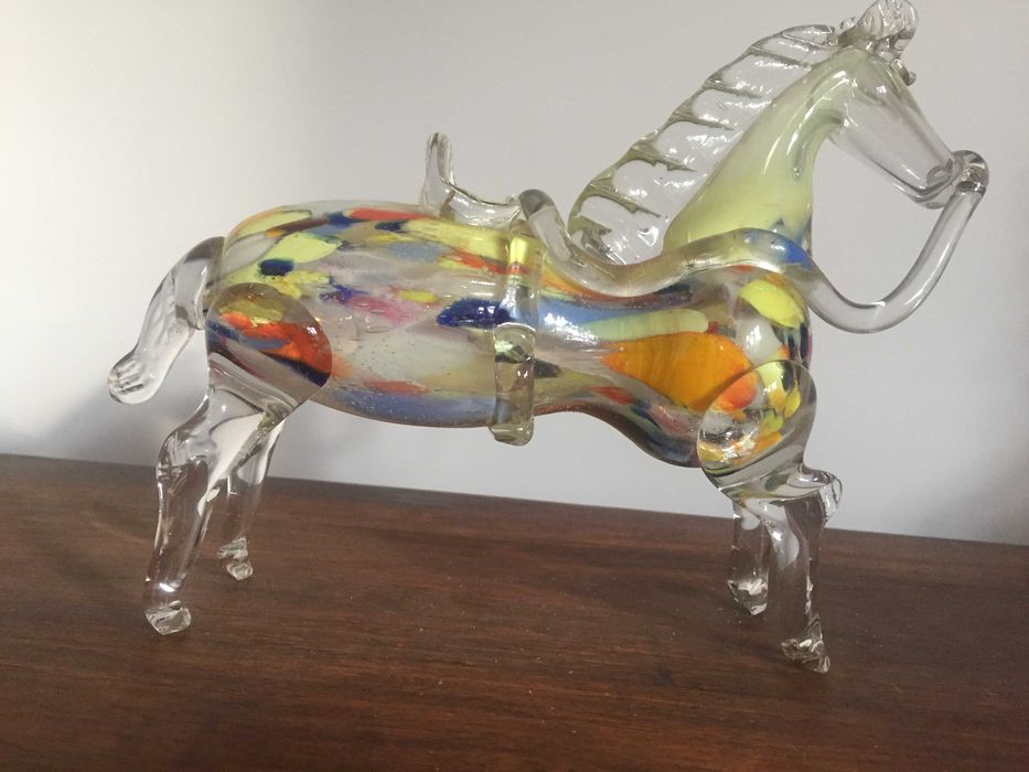 Szkło kolorowe , PRL-u , KOŃ