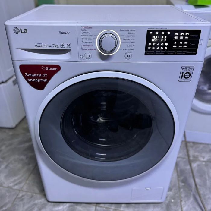 Пральна стиральная машина LG F2V3HS4W Inverter Direct Drive 7 кг ThinQ