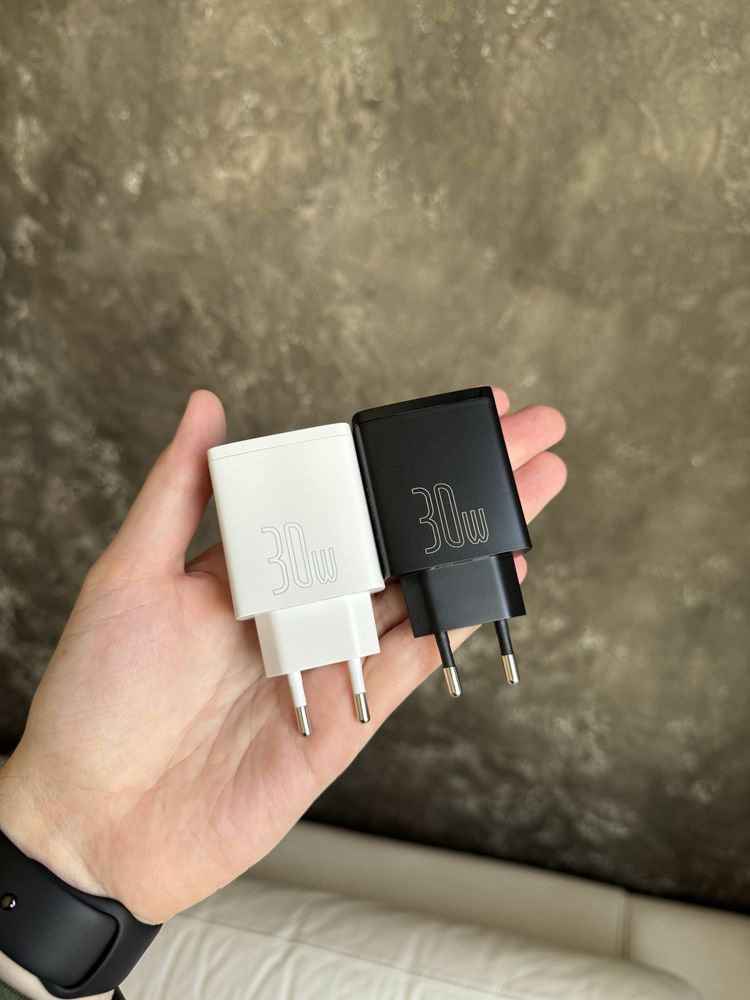 Зарядний блочок Baseus Compact Quick Charger 30W (Type-C + 2USB)