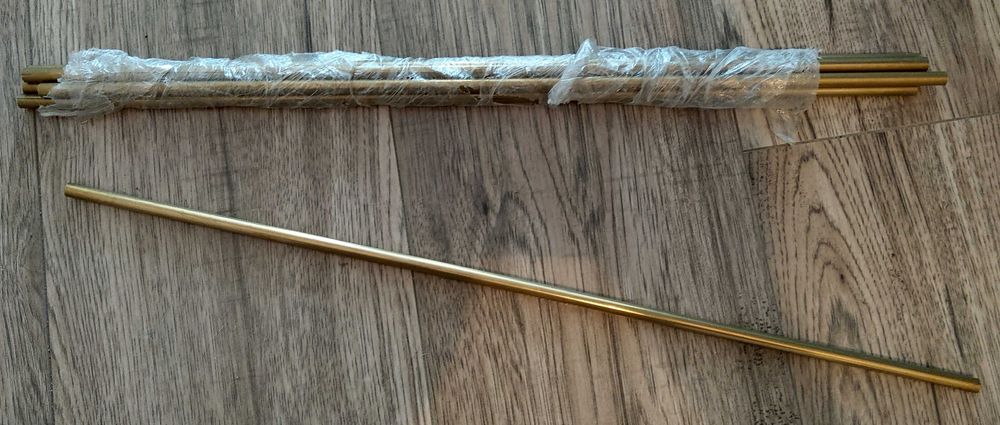 Pręt mosiężny wałek fi 8mm x 0,5mb | 50cm