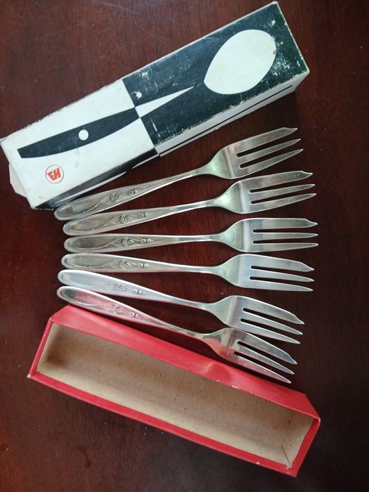 Wzór angielski Posrebrzane widelczyki hefra met 90 grubosrebrzone