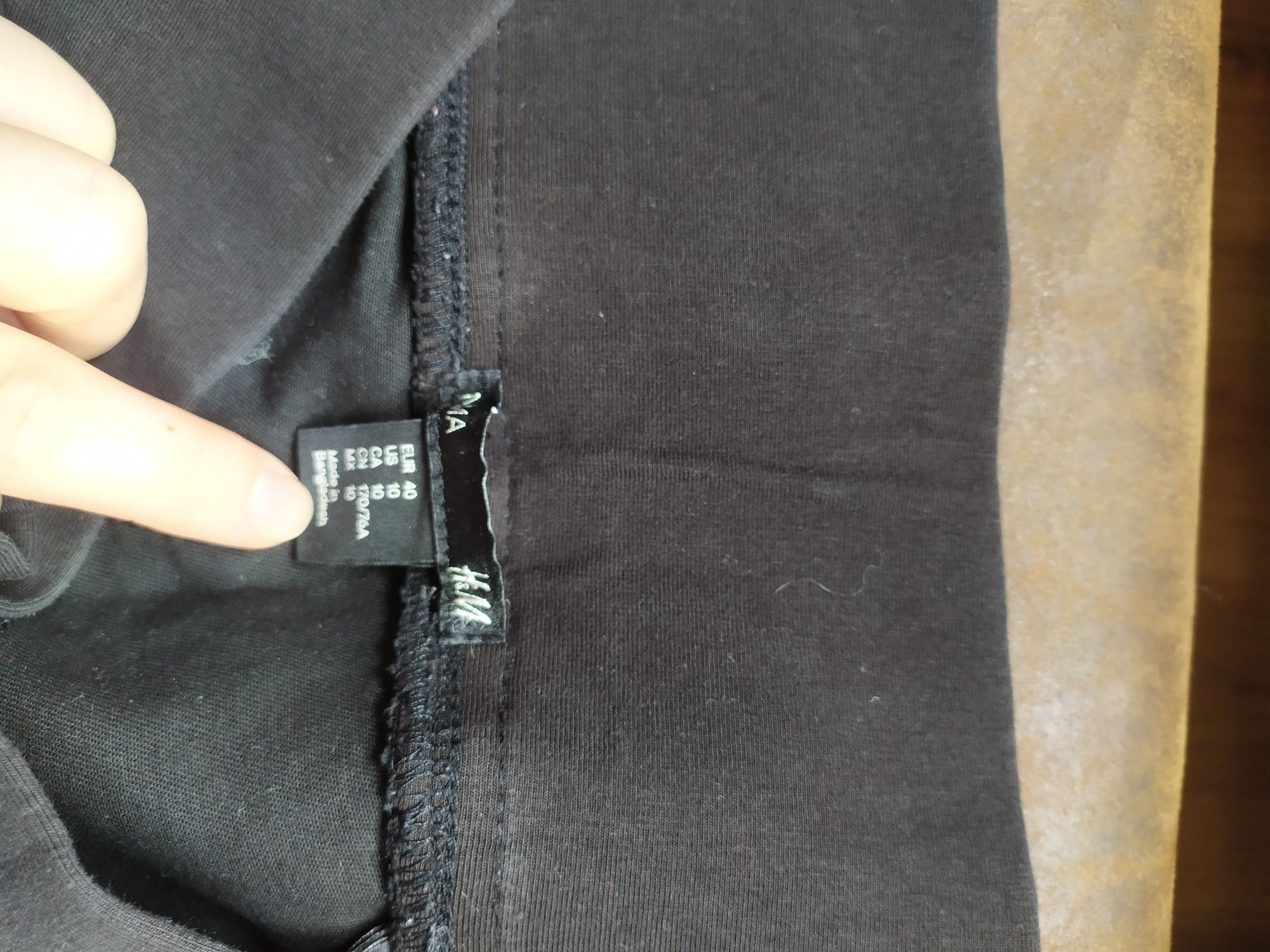 Czarne spodnie ciążowe H&M