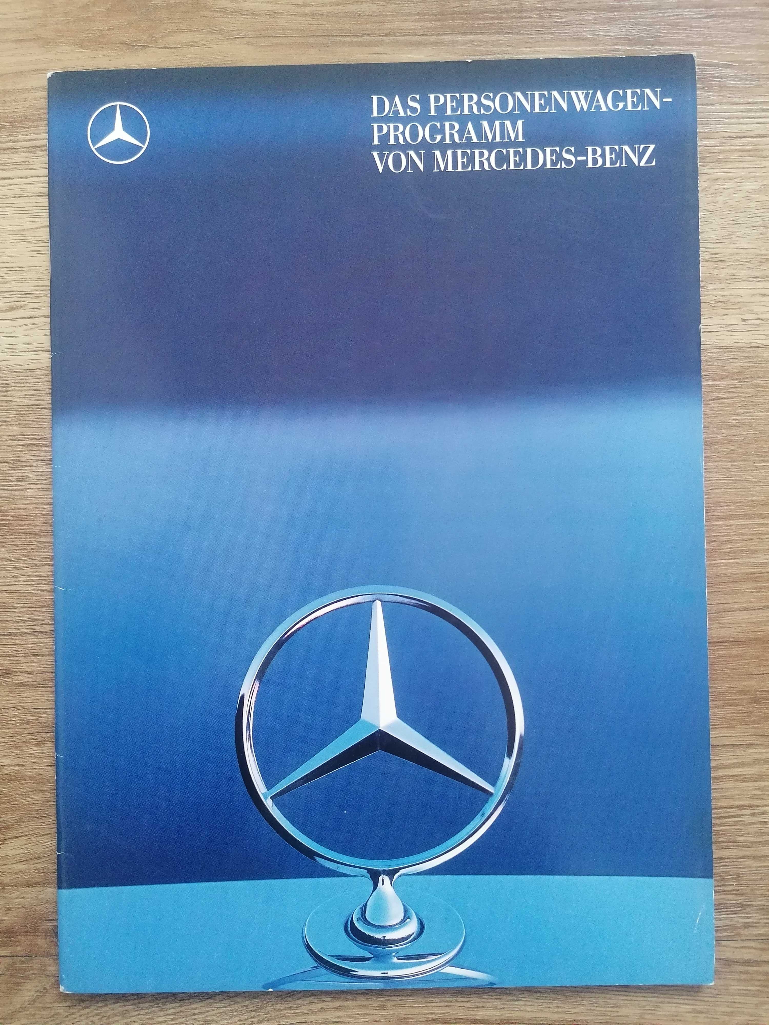 Prospekt Mercedes program W126/W124/W201/R107